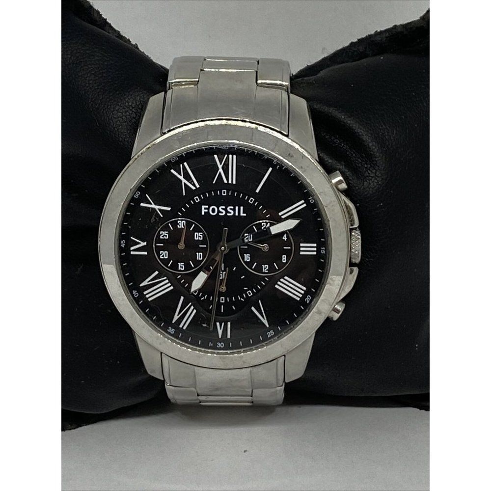 Fossil FS4736 Men's Stainless Steel Analog Dial Qu